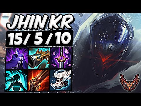 Jhin ADC vs Aphelios ( Patch 13.12 ) / KR Grandmaster / Season 13 [ 15 / 5 / 10 ] 🥇