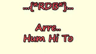 Download lagu Zindagi Mil Ke Bitayenge Haal Dil  KARAOKE...SATTE PE SATTA (82)....Kishore & RD Burman mp3