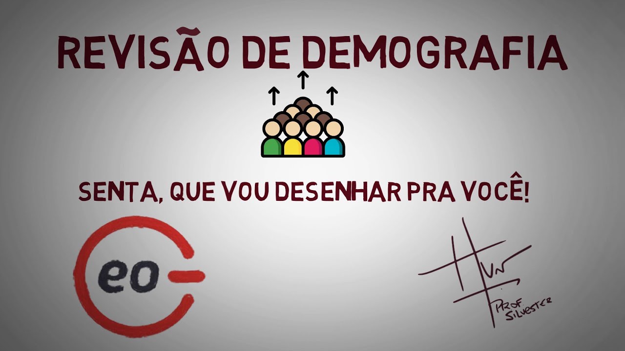 Geografia  - REVISÃO ANIMADA DE DEMOGRAFIA - PROF SILVESTER