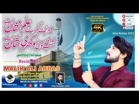 Mery Ghar Ty Alam Nishan HY  - Malik Ali Abbas -  New Qasida 2022