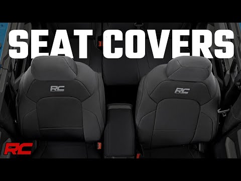 Rough Country Neoprene Front & Rear Seat Covers 09-18 Dodge RAM 1500 11-18 2500 / 3500