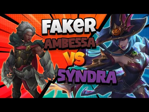 T1 Faker Ambessa vs Syndra | 15.1