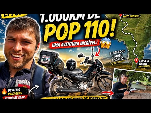 Ep. 01. NINGUÉM ACREDITOU… SAÍ DE POP 110 ATÉ SC! Primeiro dia na estrada