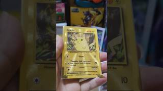 Pokemon 25th anniversary Metal card Pikachu! I love metal card but difficult to take care #pokemon