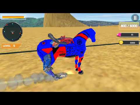 Horse Robot Car Game – Space Robot Transform wars | Gameplay video