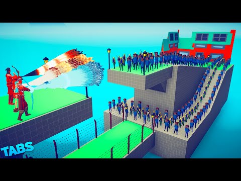 50x ROBLOX NOOB + 50x MINECRAFT STEVE vs 3x EVERY GOD | Totally Accurate Battle Simulator [TABS]