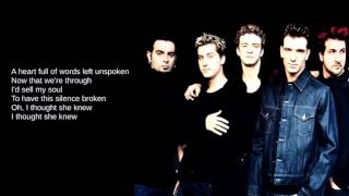 N&#39;Sync: 12. I Thought She Knew (Lyrics)