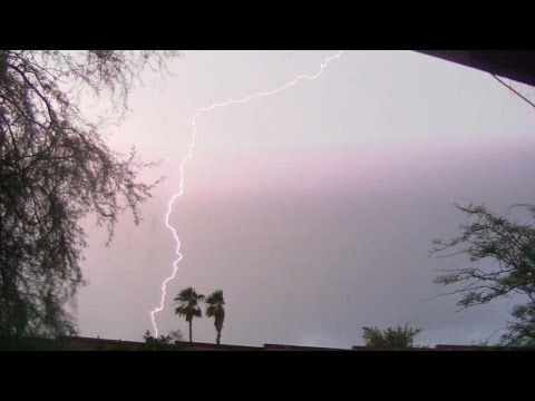 Monsoon 2015 - August 24 and 27, Tucson Arizona.  Unedited thunderstorm video.