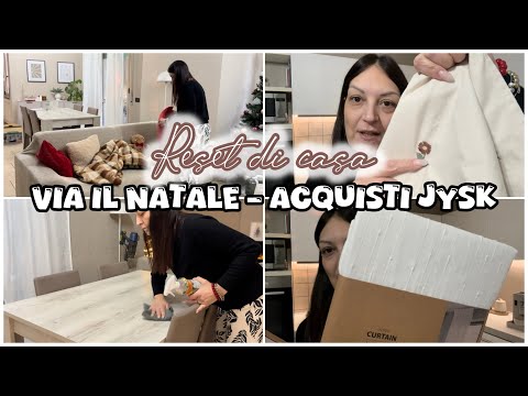 HOME RESET AFTER THE HOLIDAYS 🤍 || cleaning, new curtains and small purchases from Jysk