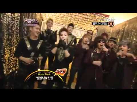MBLAQ & Teen Top @ Backstage , Music Bank