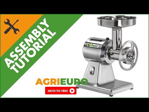 FIMAR TC22SN Electric Meat Mincer - Assembly tutorial