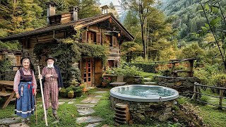 ISOLATED LIFE IN AN ABANDONED VILLAGE - A LUXURY COTTAGE WITH JACUZZI IN THE WILD