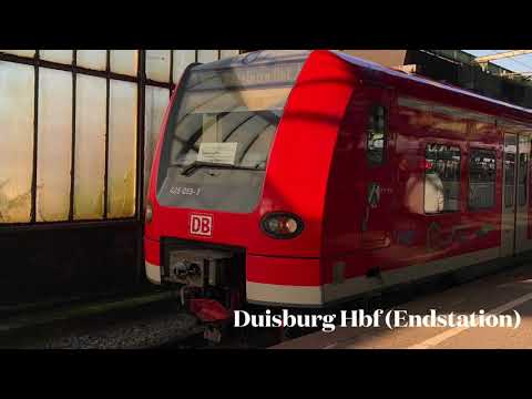 RB37 Ansagen Duisburg Hbf - Duisburg Entenfang