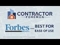 Overview of Contractor Foreman (#1 Construction Management Software)