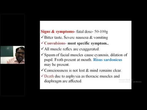 A Class On STRYCHNINE By Dr Sanjay Dept Forensic Medicine