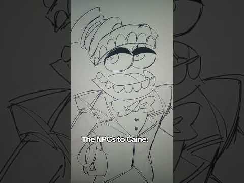 "WE LOVE YOU CAINE" "sh-shut up" "okay" #tadc #digitalcircus #caine #art #animation #artist