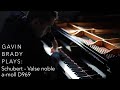 Schubert - Valse noble a-moll D969 played by Concert Pianist Gavin Brady in 4K