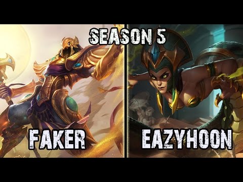 Faker Azir vs Eazyhoon Cassiopeia MID Ranked Challenger Korea