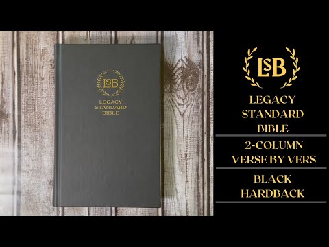 Legacy Standard Bible 2-Column Verse by Verse - Black Hardback from