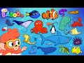 Animal ABC Learn The Alphabet With 26 Cartoon Ocean Animals ABCD Sea Animals Kids Education