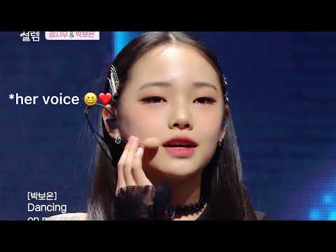 Park Boeun sing a verse Of Tango on stage|Teenage Girls