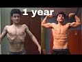 16 Year Old Oncredible 1 YEAR Body Transformation