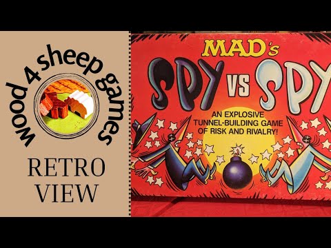 SPY VS SPY Retro-View  | 1986 Milton Bradley | Wood 4 Sheep Games