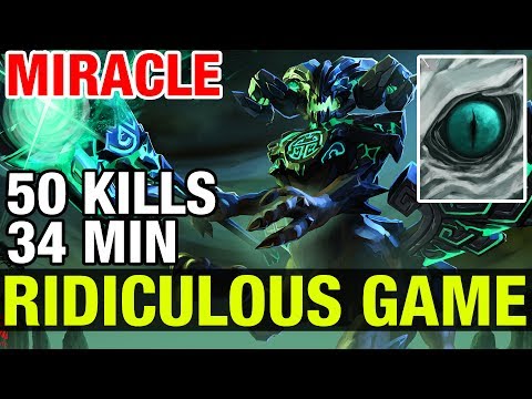 RIDICULOUS GAME - MIRACLE- OUTWORLD DEVOURER 50 KILLS IN 34 MIN - Dota 2
