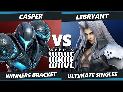 Weekly Wave 27 - Casper (Dark Samus, Pichu) Vs. Lebryant (Sephiroth, Snake) SSBU Ultimate Tournament