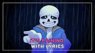 Cover art for It's Raining With Lyrics | Undertale: Call of the Void