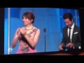 Golden Globes 2017 FAIL- Emma Stone Awkward Hug with Damien Chazelle