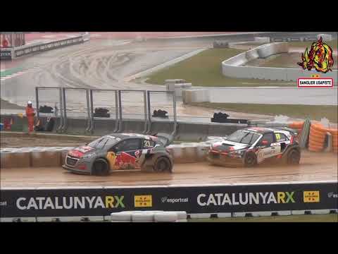 FIA World Rallycross Barcelona RX 2017 Day 1 Mistakes crashes & show