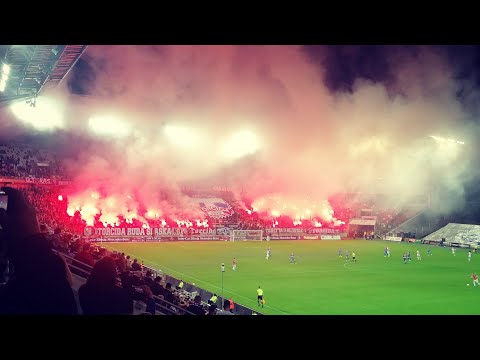 Racowisko kibiców Górnika Zabrze na meczu z Piastem Gliwice | 10.09.2022