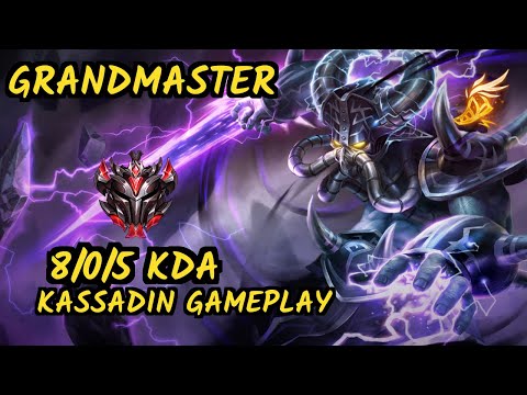 CGA Cody Sun (KASSADIN) vs ZOE - 8/0/5 KDA MID GAMEPLAY - NA Ranked GRANDMASTER v9.6