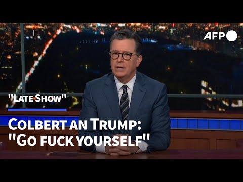 Video Thumbnail: "Go fuck yourself": US-Satiriker Colbert sagt Trump den Kampf an | AFP