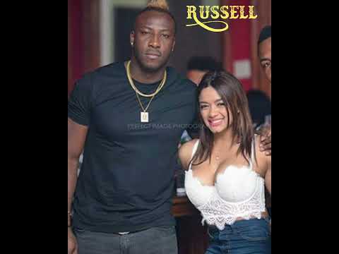 cute wife of andre russell is 😍 whatsaap video #cricket #Shots