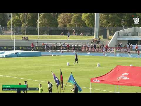 Boys U12 200m Timed Final 3: 2022/23 State Track and Field Championships
