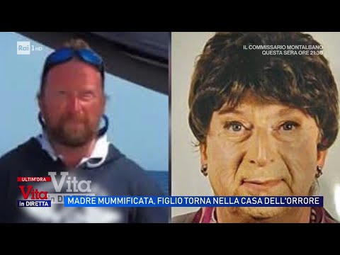 Madre mummificata, immagini del figlio che torna nella casa dell'orrore - Vita in Diretta 26/11/2025