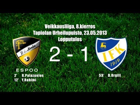 HonkaTV kooste: FC Honka - IFKM 2-1 [23.05.2013]