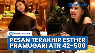 Pesan Terakhir Pramugari Pesawat ATR 42-500 sebelum Jatuh, Keluarga Berharap Ada Mukjizat