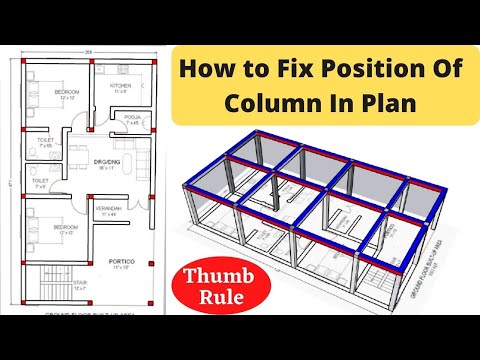 Column Layout Plan How to Place Columns in Building Plan Layout of Building Plan RCC Column