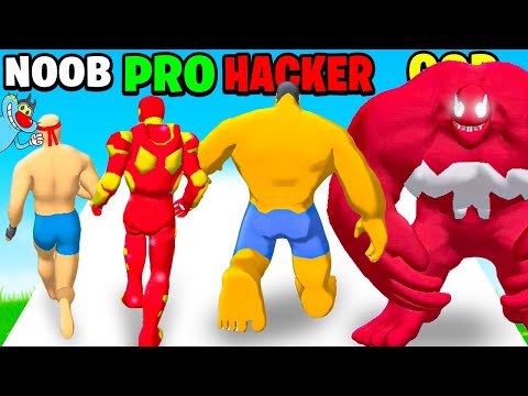 NOOB vs PRO vs HACKER In Upgrade Run3D | With Oggy And Jack | Rock Indian Gamer |