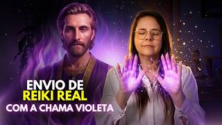 💜 Reiki com a Chama Violeta: Envio Real de 1 Hora para Transmutação e Cura