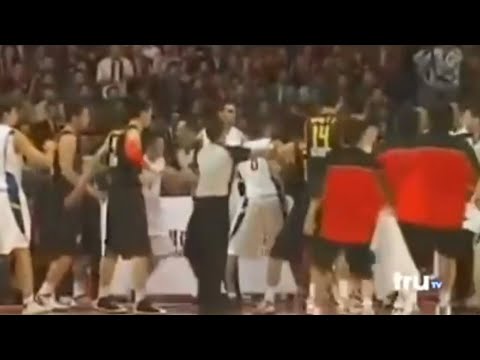 International Basketball Game Ends In Brawl