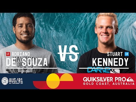 Adriano de Souza vs. Stuart Kennedy - Quiksilver Pro Gold Coast 2017 Round Three, Heat 2
