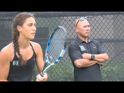 Wahine tennis team dedicates historic title to head coach's late father