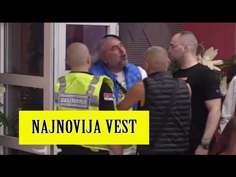 IZBAČEN NAPOLJE! Miki  NASRNUO na Sanju Grujić, OBEZBEĐENJE ga ODVUKLO