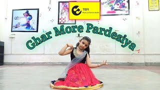 Ghar More Pardesiya Dance | Kalank | Shreya &amp; Vaishali | Pritam | Amitabh |TEFI Music &amp; Dance Studio