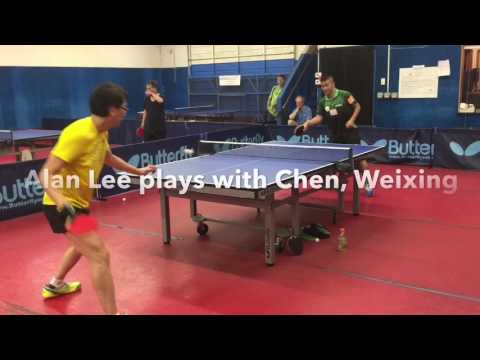 Play with Chen,weixing AUT world ranked player at SPTTC