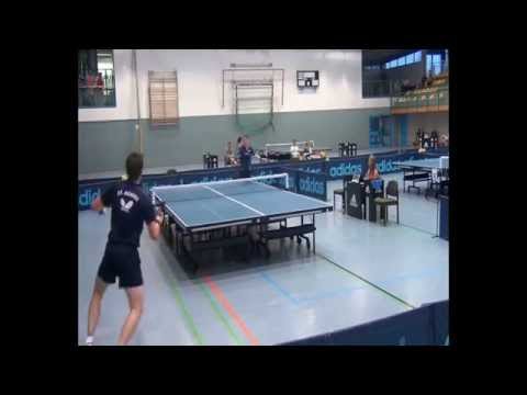 4er-Tisch Ruwen Filus - Steffen Mengel Weltmesiterschaft Endspiel Tischtennis Vierertisch
